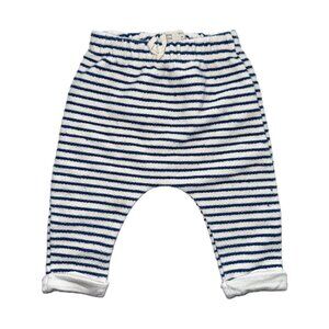 Zara Knit Stripe Pant, Blue and White, 3 - 6 months